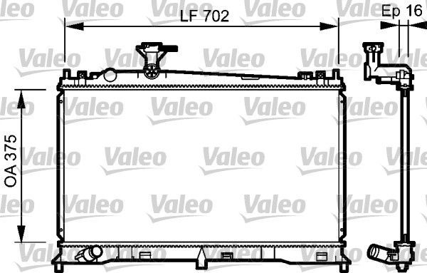Valeo 735053 - Chladič vody -