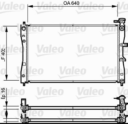 Valeo 735055 - Chladič vody -