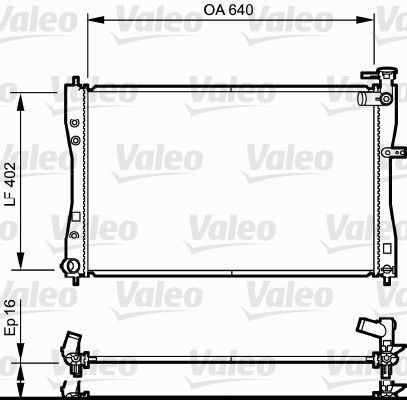 Valeo 735057 - Chladič vody -