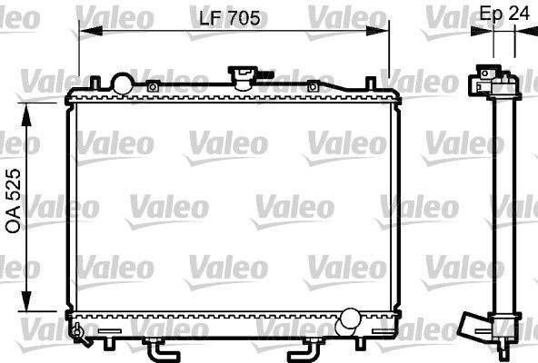Valeo 735058 - Chladič vody -