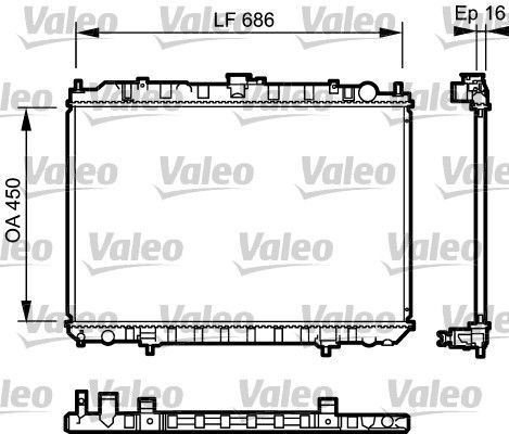 Valeo 735062 - Chladič vody -