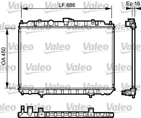 Valeo 735063 - Chladič vody -