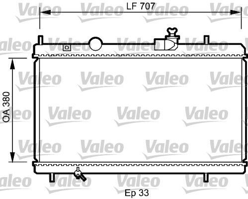Valeo 735068 - Chladič vody -