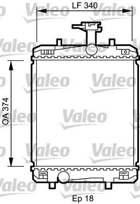 Valeo 735072 - Chladič vody -