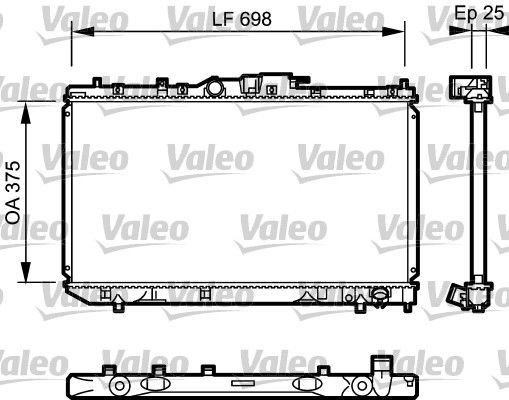 Valeo 735075 - Chladič vody -