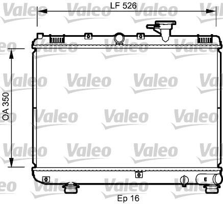 Valeo 735077 - Chladič vody -