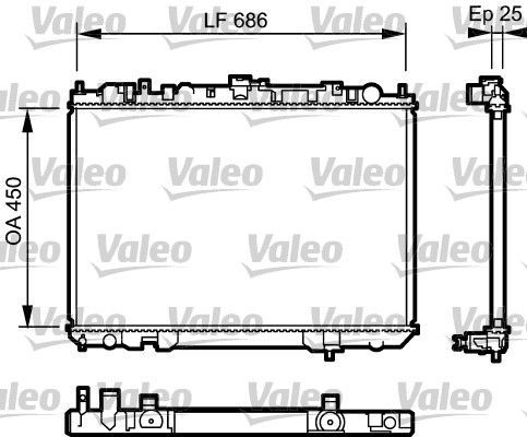 Valeo 735081 - Chladič vody -