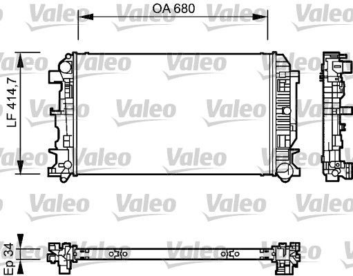 Valeo 735084 - Chladič vody -