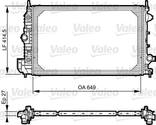 Valeo 735086 - Chladič vody -