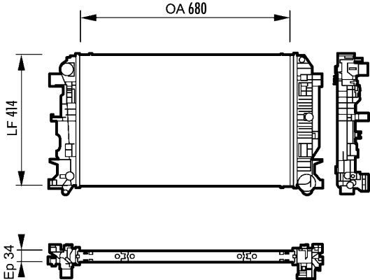 Valeo 735088 - Chladič vody -