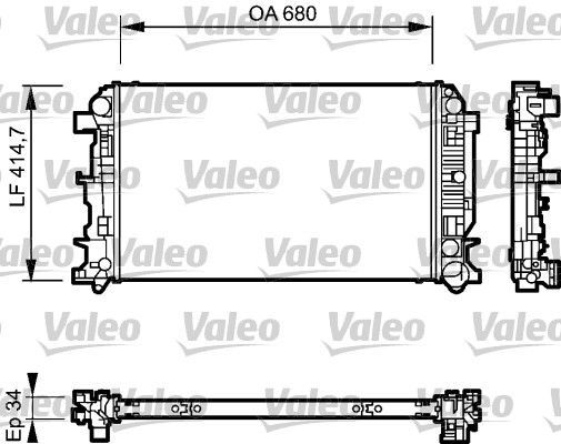 Valeo 735089 - Chladič vody -