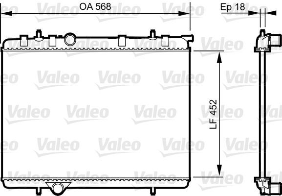 Valeo 735090 - Chladič vody -