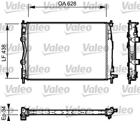 Valeo 735115 - Chladič vody -