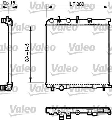 Valeo 735125 - Chladič vody -