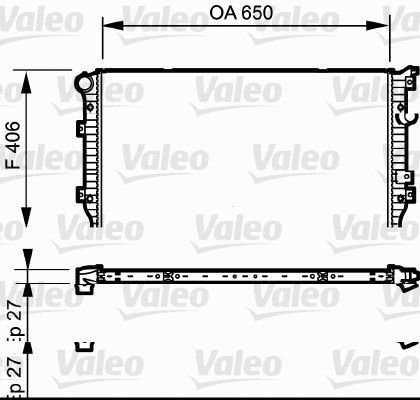 Valeo 735133 - Chladič vody -