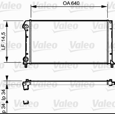 Valeo 735171 - Chladič vody -