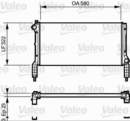 Valeo 735172 - Chladič vody -