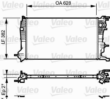 Valeo 735185 - Chladič vody -