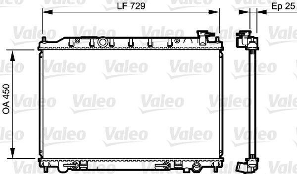 Valeo 735204 - Chladič vody -