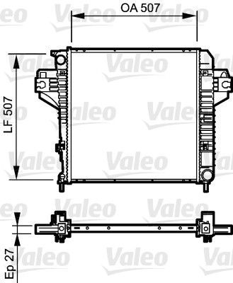 Valeo 735221 - Chladič vody -