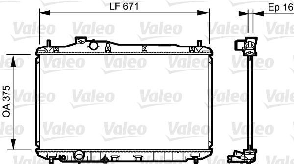 Valeo 735243 - Chladič vody -