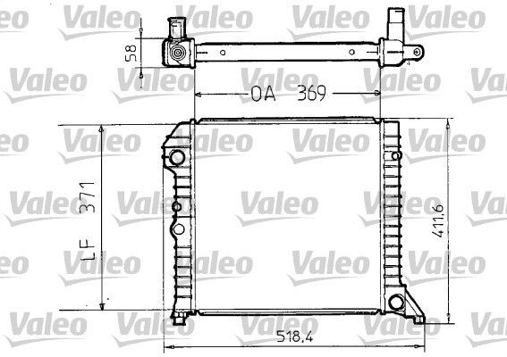 Valeo 810956 - Chladič vody -
