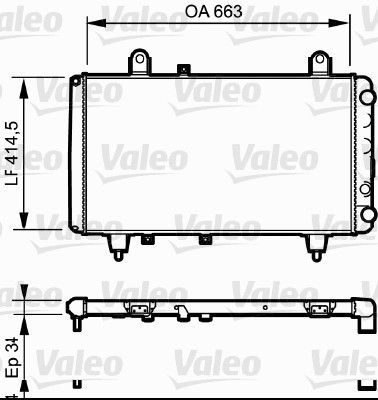Valeo 811380 - Chladič vody -