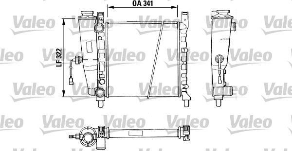 Valeo 811386 - Chladič vody -