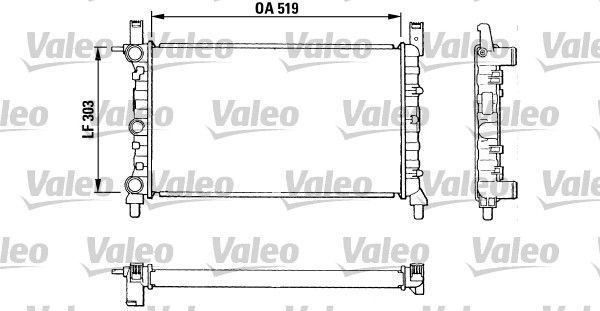 Valeo 811387 - Chladič vody -