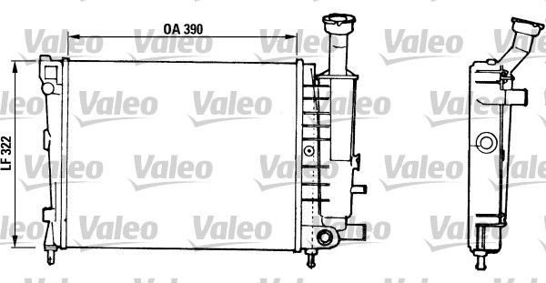 Valeo 816706 - Chladič vody -