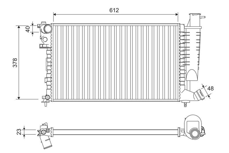 Valeo 816716 - Chladič vody -