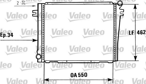 Valeo 819406 - Chladič vody -