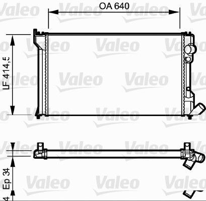 Valeo 819428 - Chladič vody -