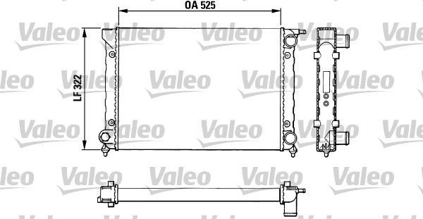 Valeo 883727 - Chladič vody -