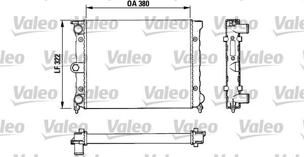 Valeo 883818 - Chladič vody -