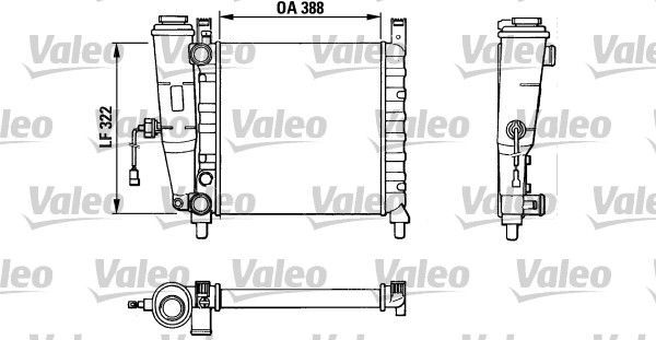 Valeo 883827 - Chladič vody -
