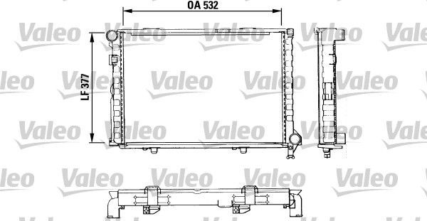 Valeo 883860 - Chladič vody -