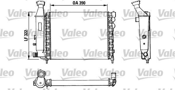 Valeo 883866 - Chladič vody -