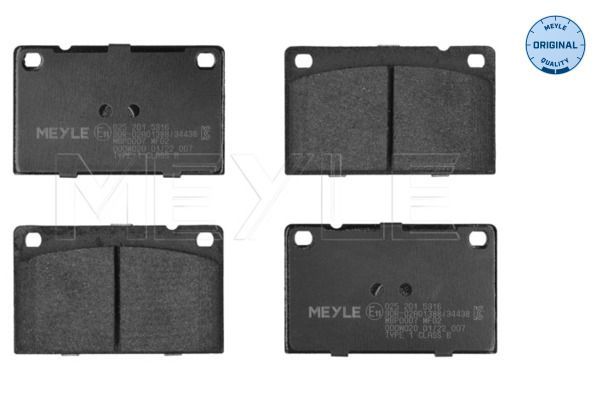 Meyle 025 201 5316 - Brzdové platničky -