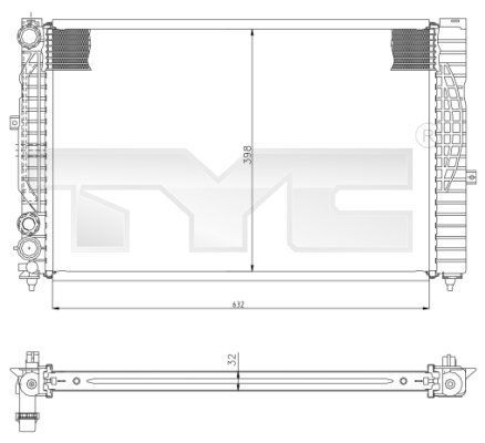 TYC 702-0034 - Chladič vody -