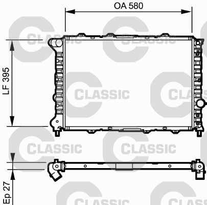 Valeo 232248 - Chladič vody -