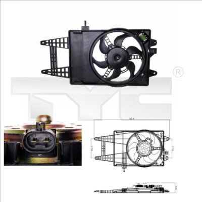 TYC 809-0006 - Ventilátor motora -