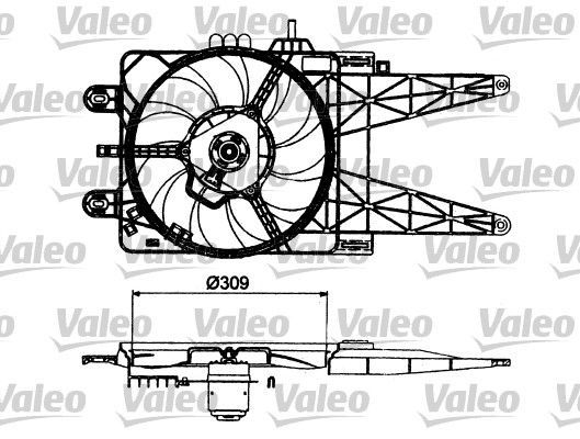 Valeo 698483 - Ventilátor motora -