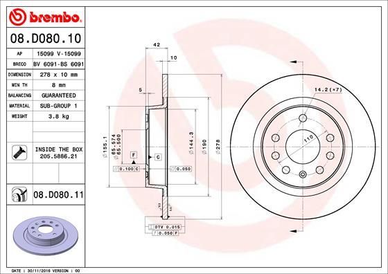 Brembo 08.D080.11