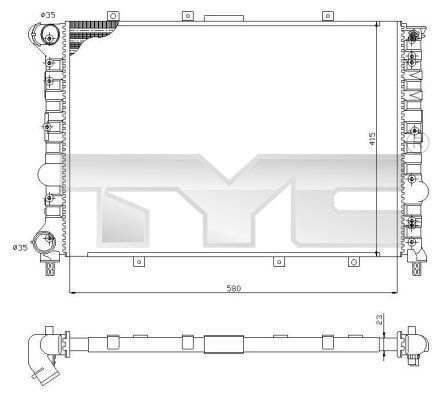 TYC 701-0001-R - Chladič vody -