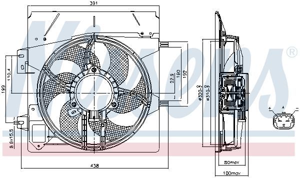 Nissens 85670 - Ventilátor motora -