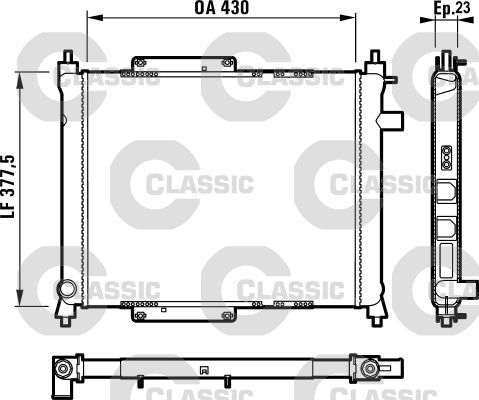 Valeo 231815 - Chladič vody -