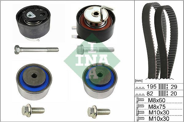 INA 530 0734 10 - Rozvodová sada -