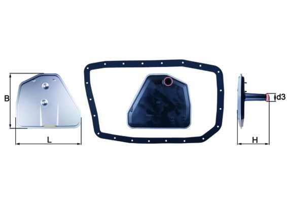 Knecht HX 162D - Hydraulický filter -