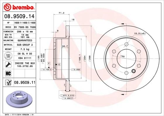 Brembo 08.9509.11
